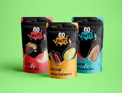 GoNuts Packaging - Logo & Visual Identity Design branding design logo packaging print