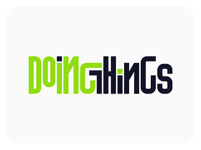 DoingThings diy logo logo design logotype
