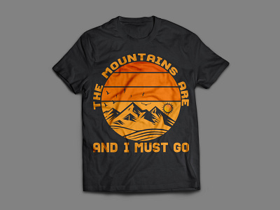 T-Shirt With Summer Mountain