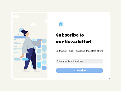 A Basic Newsletter Screen.