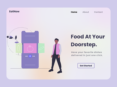 Food Delivery Website - Landing page