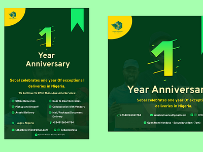 A Business Anniversary Flier By Omolola Odunowo