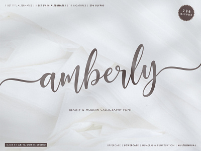 Amberly | Beauty & Modern Calligraphy Font