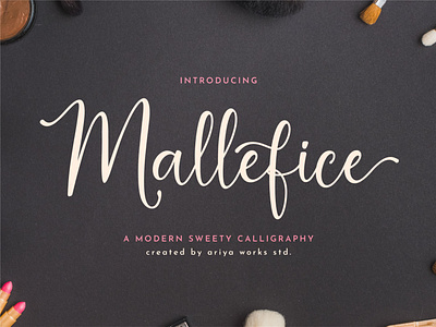 Mallefice | Modern Calligraphy Font calligraphy calligraphy font chic elegant font font font design fontype modern calligraphy script font sweety font