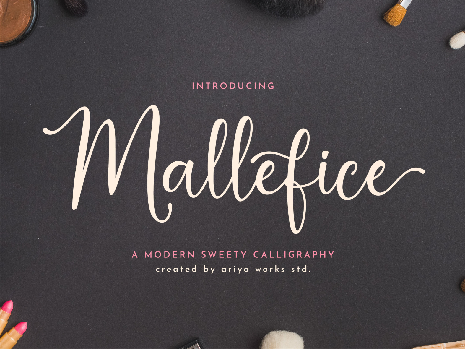 Mallefice | Modern Calligraphy Font by Ariya Works Studio on Dribbble