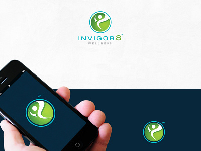 Invigor8 Health Logo 8 app branding design fit graphic design gym health hospital illustration logo medicine ui ux vector wellness workout
