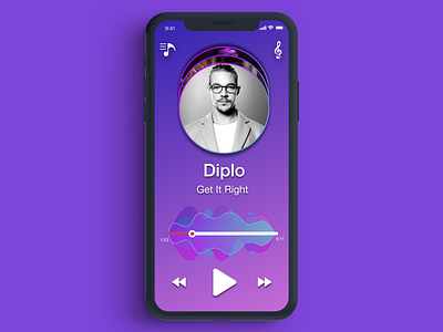 Music Player app apple daily daily 100 design minimal music player music player app music player ui ui ui ux ui ux design ux web