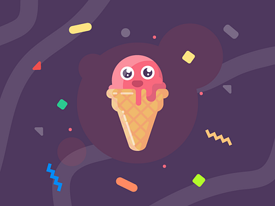 Ice Cream Cone cone cream flat flat design ice ice cream icon