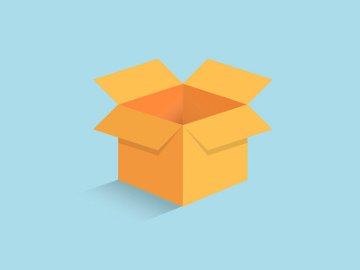 3D Box 3d box dropbox flat simple