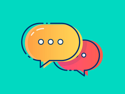 Colourful Comment Bubble bubble comment conversation icon speech bubble talk