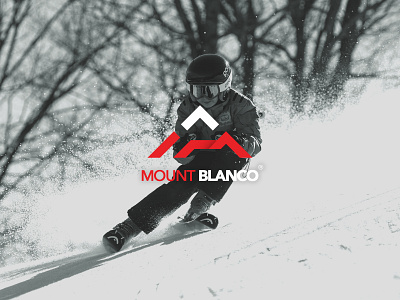 Daily Logo Challenge: Day 8 "Ski Mountain" abstract dailylogochallenge design logo moutain shape ski ski graphics ski moutain