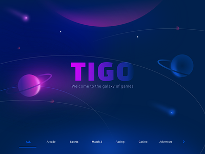 Tigo galaxy game tigo games ui website