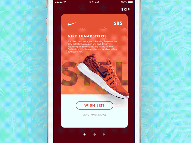 Nike Promotion Ads animation app nike principle sketch ui uiux ux