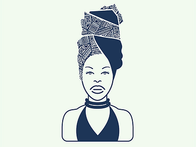 Gully Collection - Erykah Badu avatar erykahbadu icon illustration illustrator