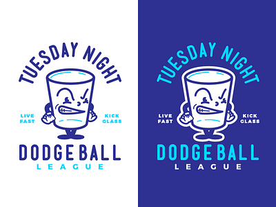 GLASS CANNONS | Dodgeball Mascots Series pt.1 cartoon character dodgeball illustration mascot shot glass sports