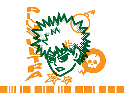 Boku No Riso – Bakugo anime character design drawing fanart illustration vector