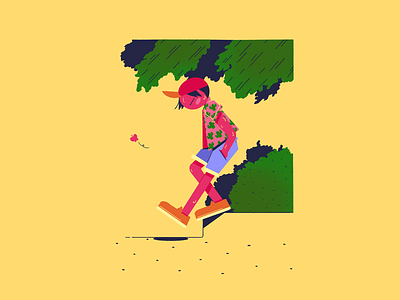Late Summer Vibes – 3🚶‍♂️ character chill drawing illustration summer summertime vibe vibes