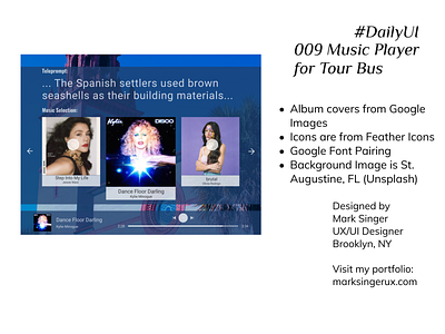 Music Player for Tour Bus