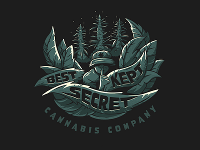 Best Kept Secret Apparel Graphic appareldesign badge branding graphic design illustration merchandise tshirt typography
