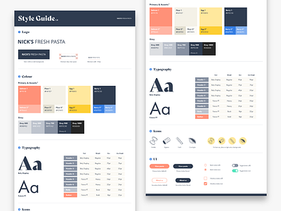 Style Guide brand guidelines branding style guide ui web design