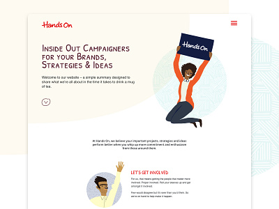 Hands On Brands website design