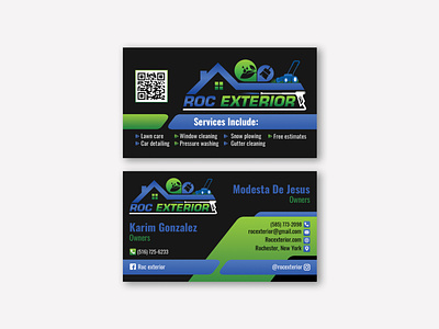 Wash Service Business card design