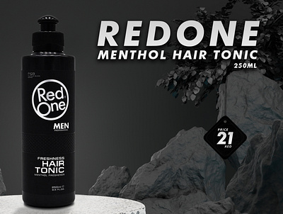 REDONE menthol hair tonic branding graphic design