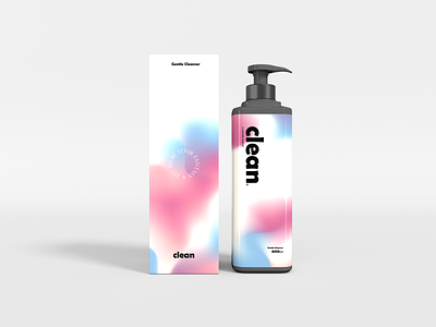 Facewash Design | clean facewash mockup packaging design