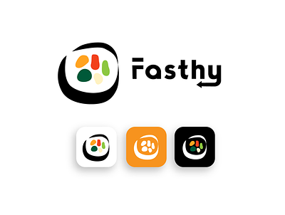 Rebranding Fasthy | Logo Icon App graphic design logo rebranding sushi
