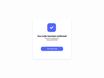 Confirmation #054 dailyui054