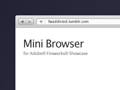 Minibrowser browser fireworks ui