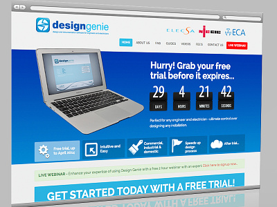 Design Genie Main website design genie niceic responsive software trial