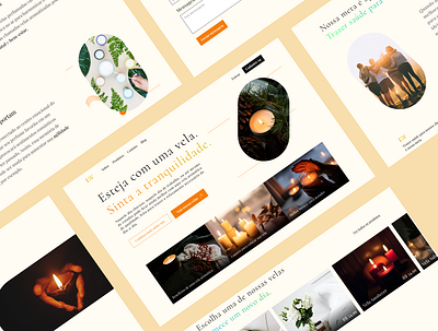 Candles Landing Page Concept candle design ecommerce harmony landing page minimalism modern relaxing ui ui design ux