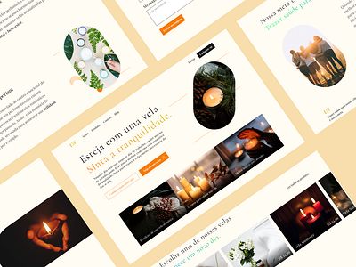 Candles Landing Page Concept