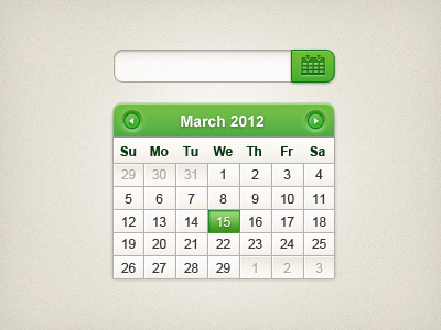 Renewal Calendar app button calendar design gui icon input search texture ui ux web