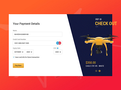 #Daily UI 002 - Credit card checkout