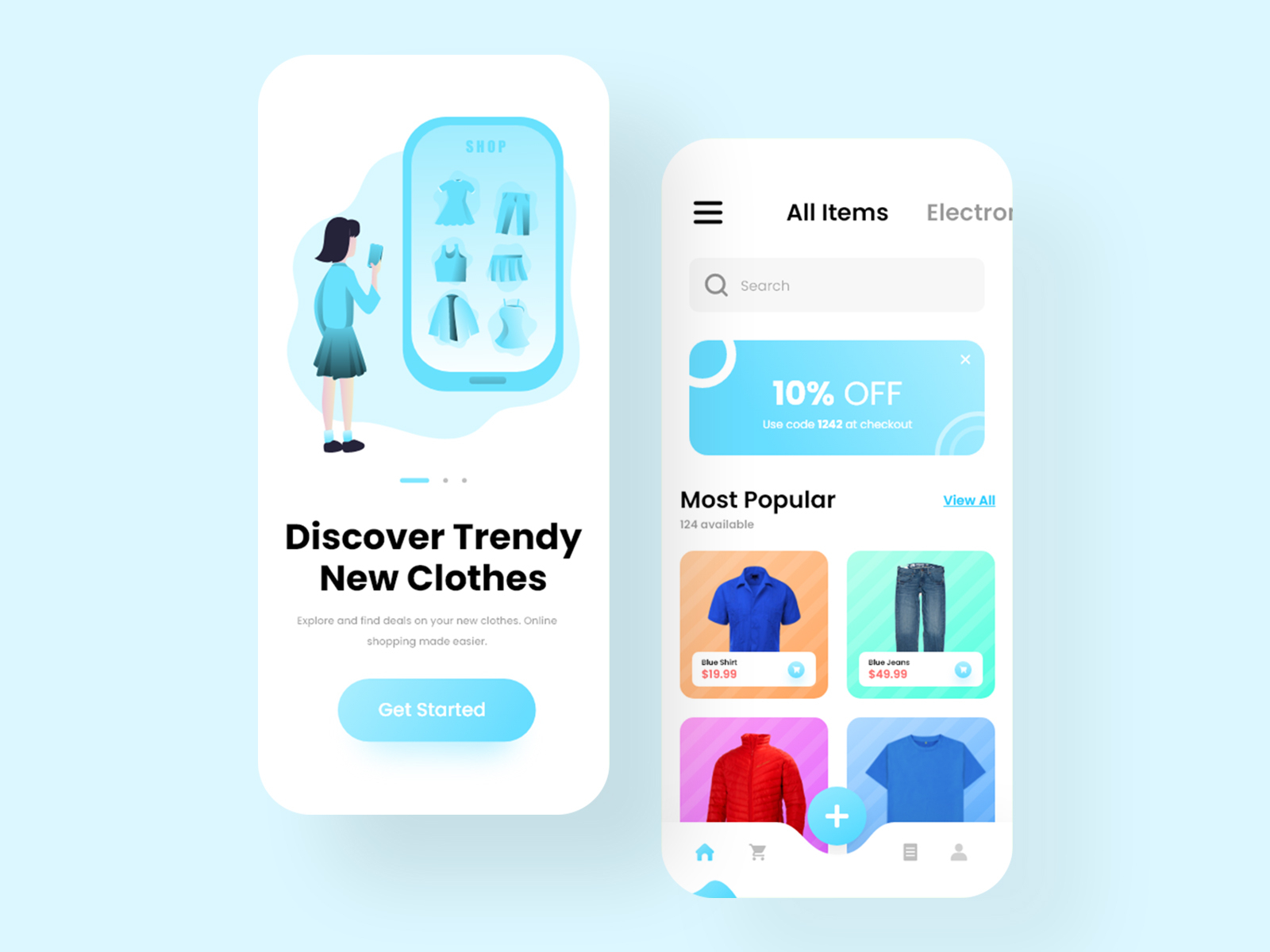 Shopping App by Danny Tran on Dribbble