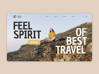 Travel service site concept branding design designidea graphic design illustration site