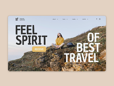 Travel service site concept