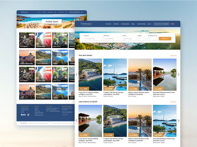 Fleetway Travel – Redesign proposal booking design holidays photography prototype redesign styleguide travel ui ux