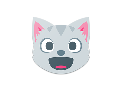 Cat - Bigmoji Icon android android app android app icon app bigmoji icon illustration logo
