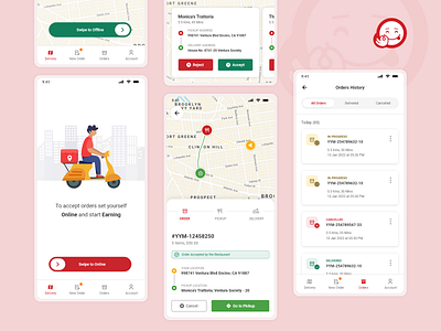 Yo!Yumm Delivery App Redesign app app design branding product design ui web