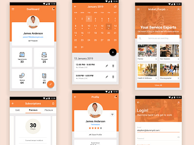 Yopro Service & Appointment Booking Experts App app branding design fatbit