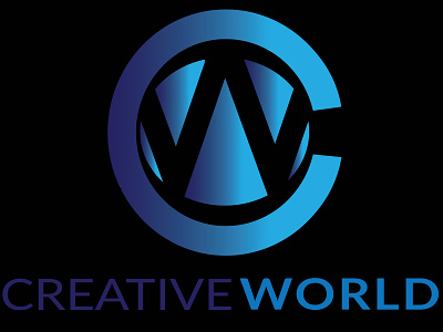 Creative World Logo Design 3d branding design graphic design logo logo design