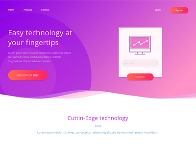 Website Header creativity design gravit designer pink purple uidesign vector webdesig