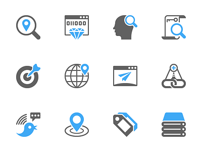 SEO Glyph Icons