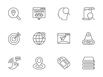 SEO Outline Icons ai eps flat free freebie freebies icon icons psd seo vector