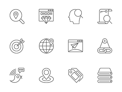 SEO Outline Icons