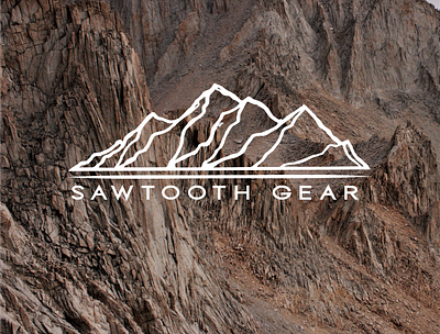 Sawtooth Gear Branding branding design graphic design icon illustration logo typography vector