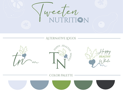 Tweeten Nutrition - Health Coach Brand Logos branding design graphic design icon illustration logo typography vector